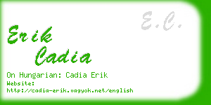 erik cadia business card